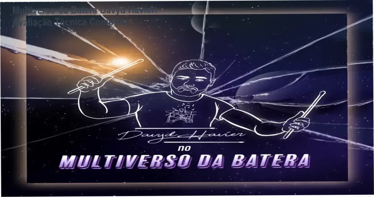 Baterista executando grooves e ritmos em um kit de bateria profissional