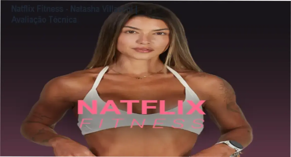 Interface da plataforma Natflix Fitness mostrando opções de treinos e cardápios nutricionais para mulheres