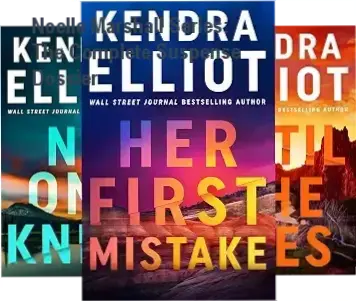 Cover of the Noelle Marshall book series by Kendra Elliot showing suspense themes