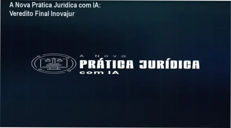 Interface do curso A Nova Prática Jurídica com IA da Inovajur demonstrando automação de petições