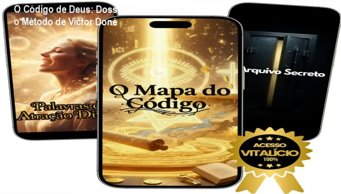 Representação visual do método O Código de Deus focada em desenvolvimento pessoal e prosperidade