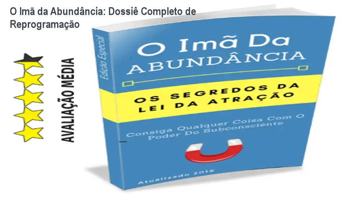 Capa do e-book O Imã da Abundância com elementos de prosperidade e mindset