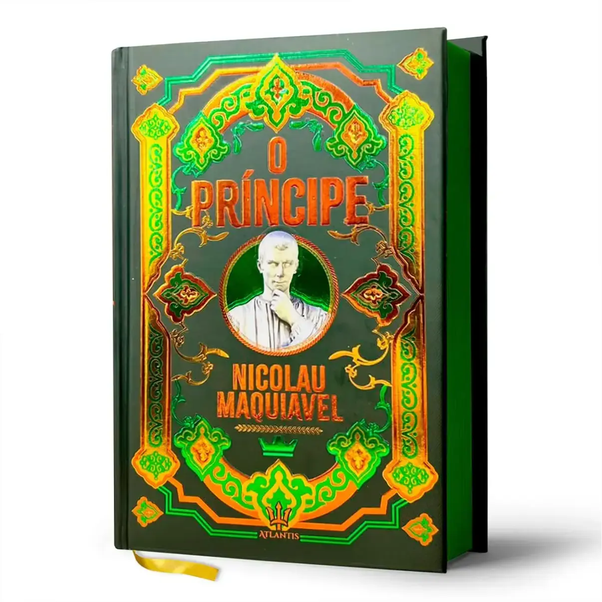 Capa do livro O Príncipe de Nicolau Maquiavel em edição de luxo capa dura