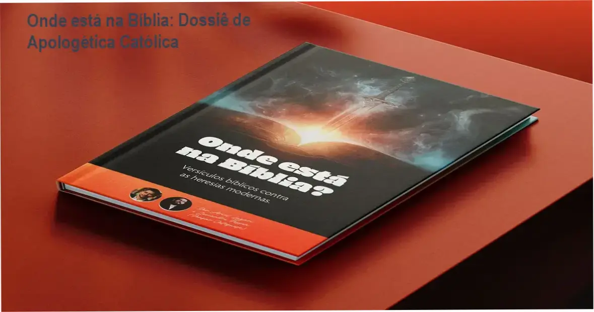 Representação digital do eBook Onde está na Bíblia de Ariel Lazari para estudo de apologética católica