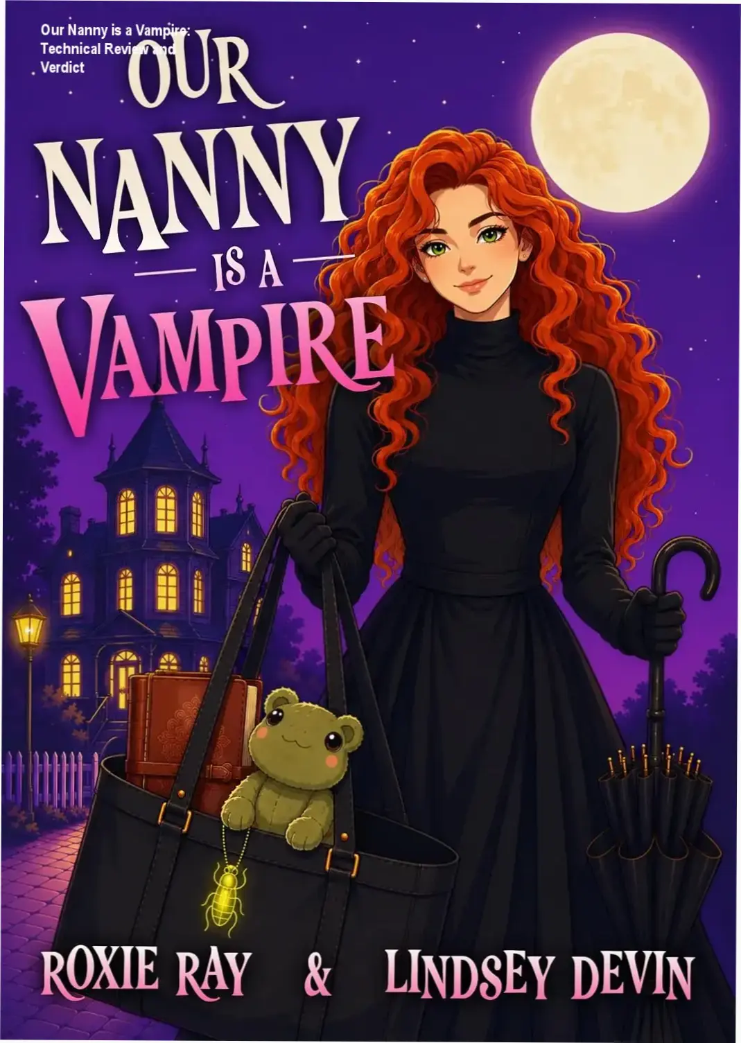 A digital reading of Our Nanny is a Vampire by Lindsey Devin on a Kindle device