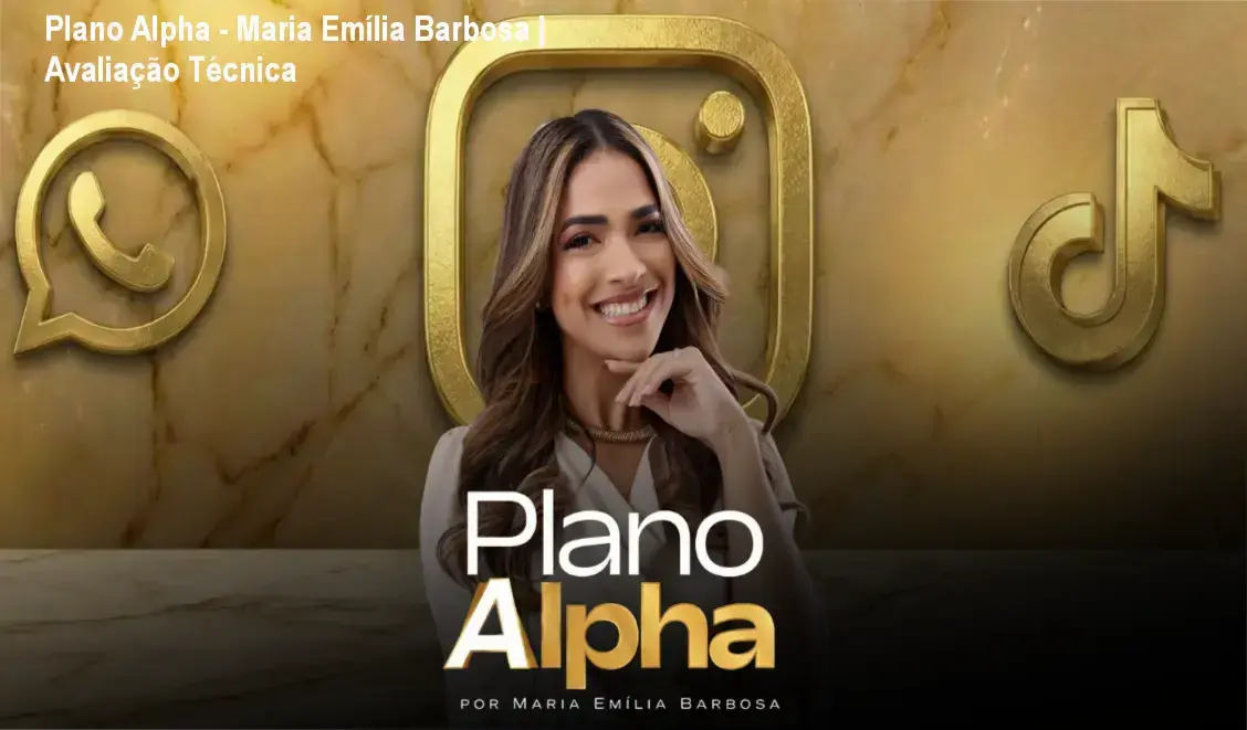 Representação visual do método Plano Alpha de Maria Emília Barbosa para renda extra online