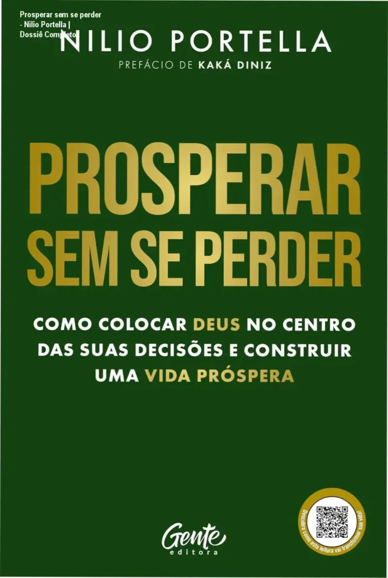 Capa do livro Prosperar sem se perder de Nilio Portella sobre equilíbrio entre fé e carreira