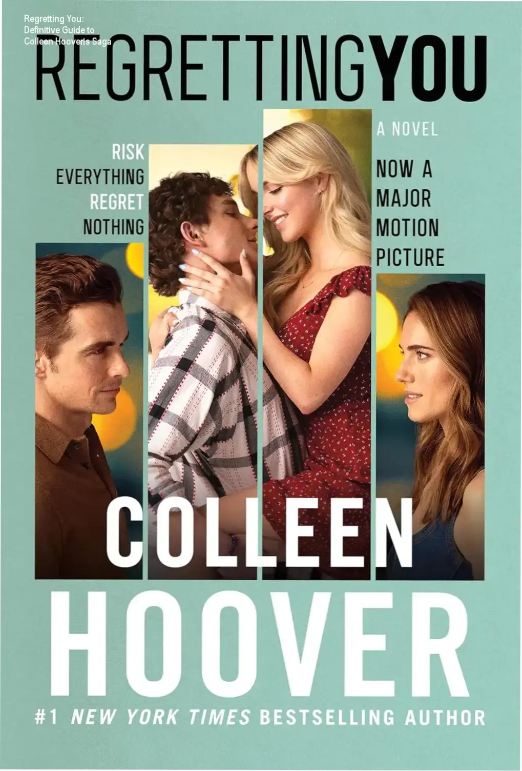 Cover of Regretting You by Colleen Hoover, Kindle edition showing mother and daughter silhouette