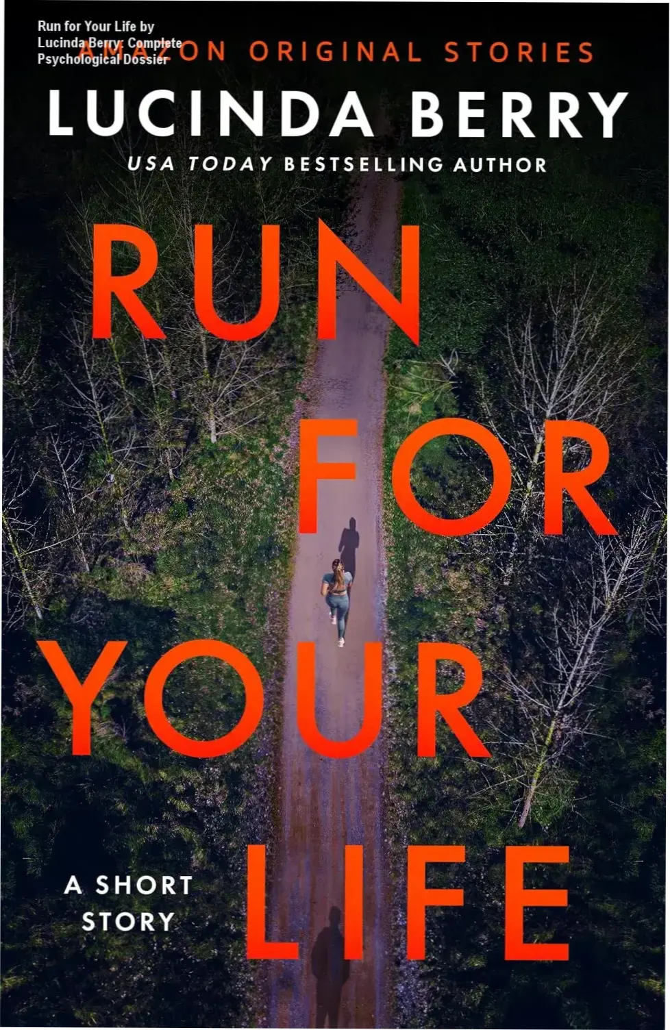 Digital cover of Run for Your Life by Lucinda Berry psychological thriller ebook