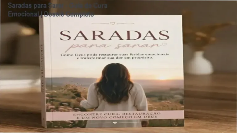 Capa do eBook Saradas para Sarar apresentando temática de restauração e cura emocional feminina através da fé.