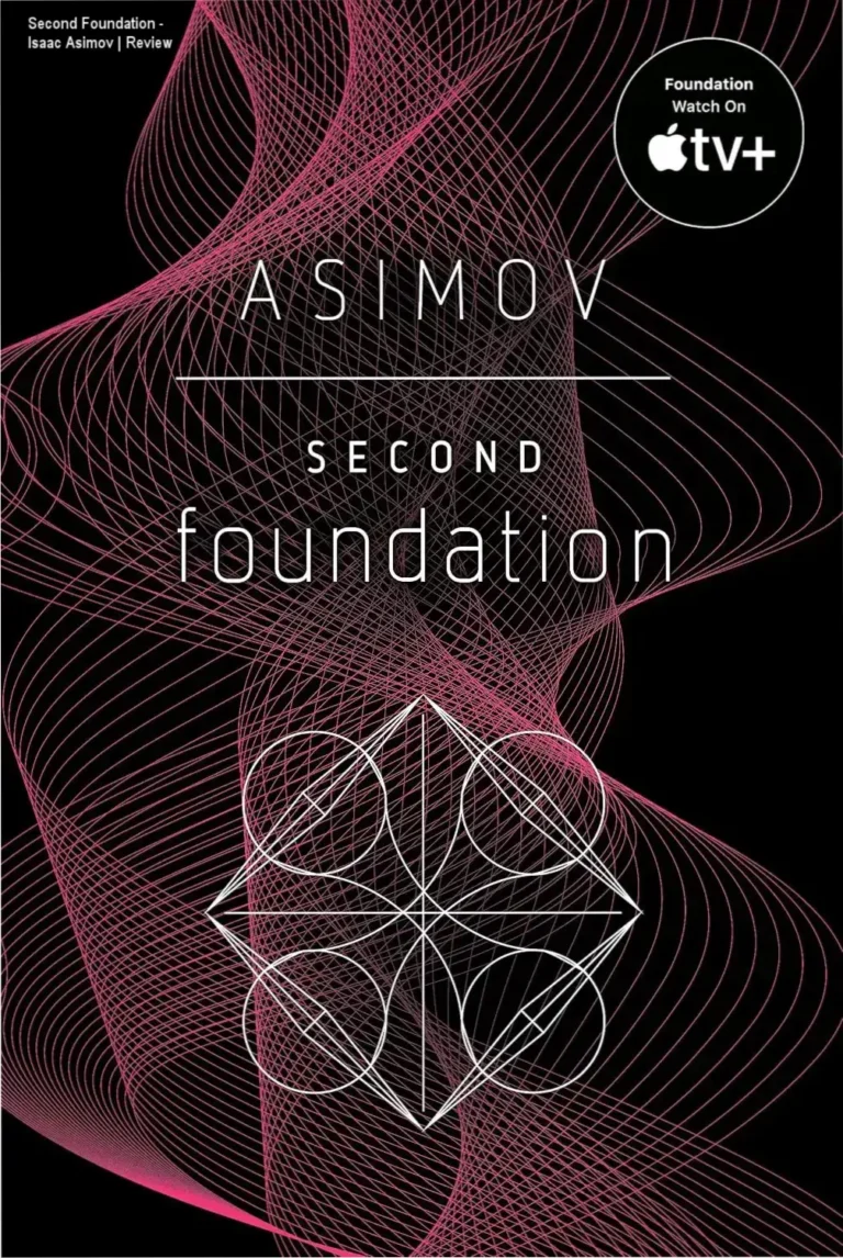 Cover art of Second Foundation by Isaac Asimov depicting the hidden Foundation and galactic conflict