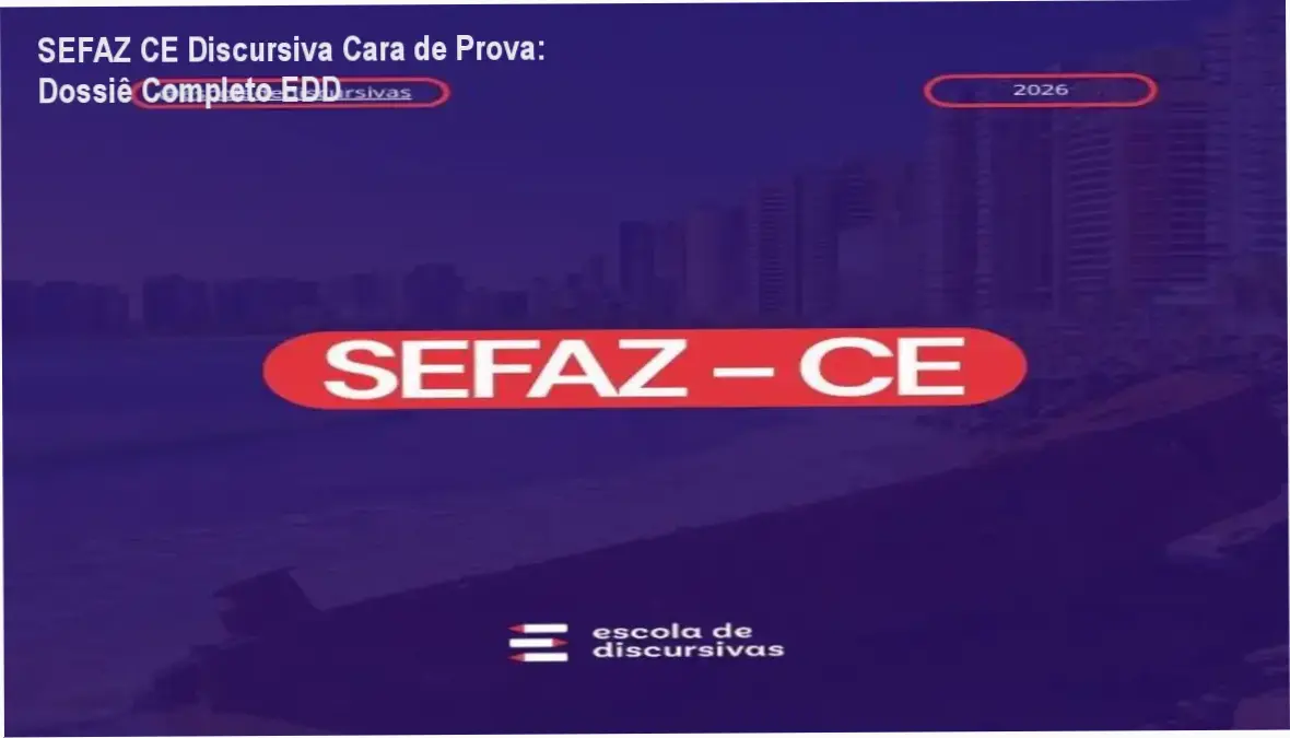 Estudante praticando redação técnica para discursiva da SEFAZ CE com foco na banca FCC