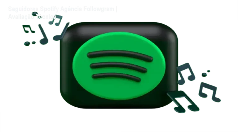 Infográfico detalhado demonstrando o crescimento de autoridade visual no perfil do Spotify através da Agência Followgram