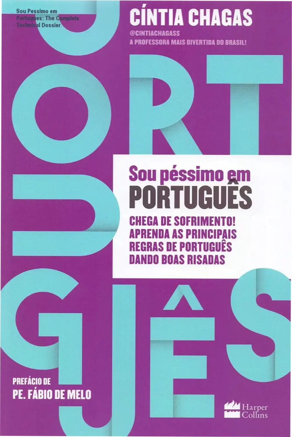Front cover of the book Sou Pessimo em Portugues by Cíntia Chagas