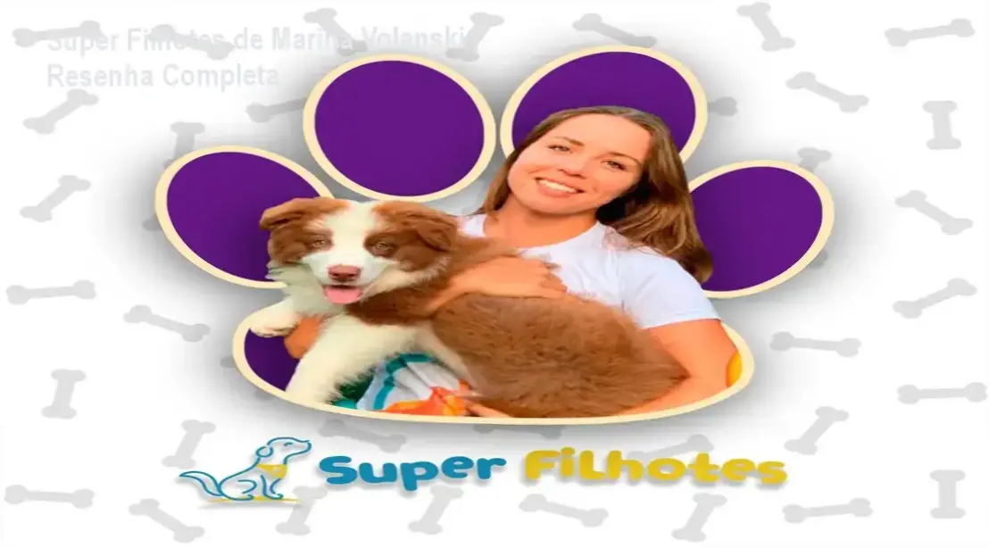 Capa do ebook Super Filhotes de Marina Volanski mostrando técnica de treinamento canino