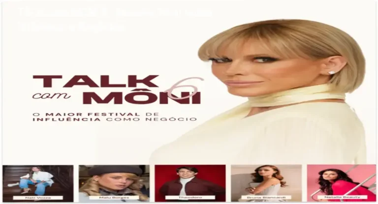 Detalhes do evento TALK com MONI 6 focado em branding de luxo e redes sociais como negócio