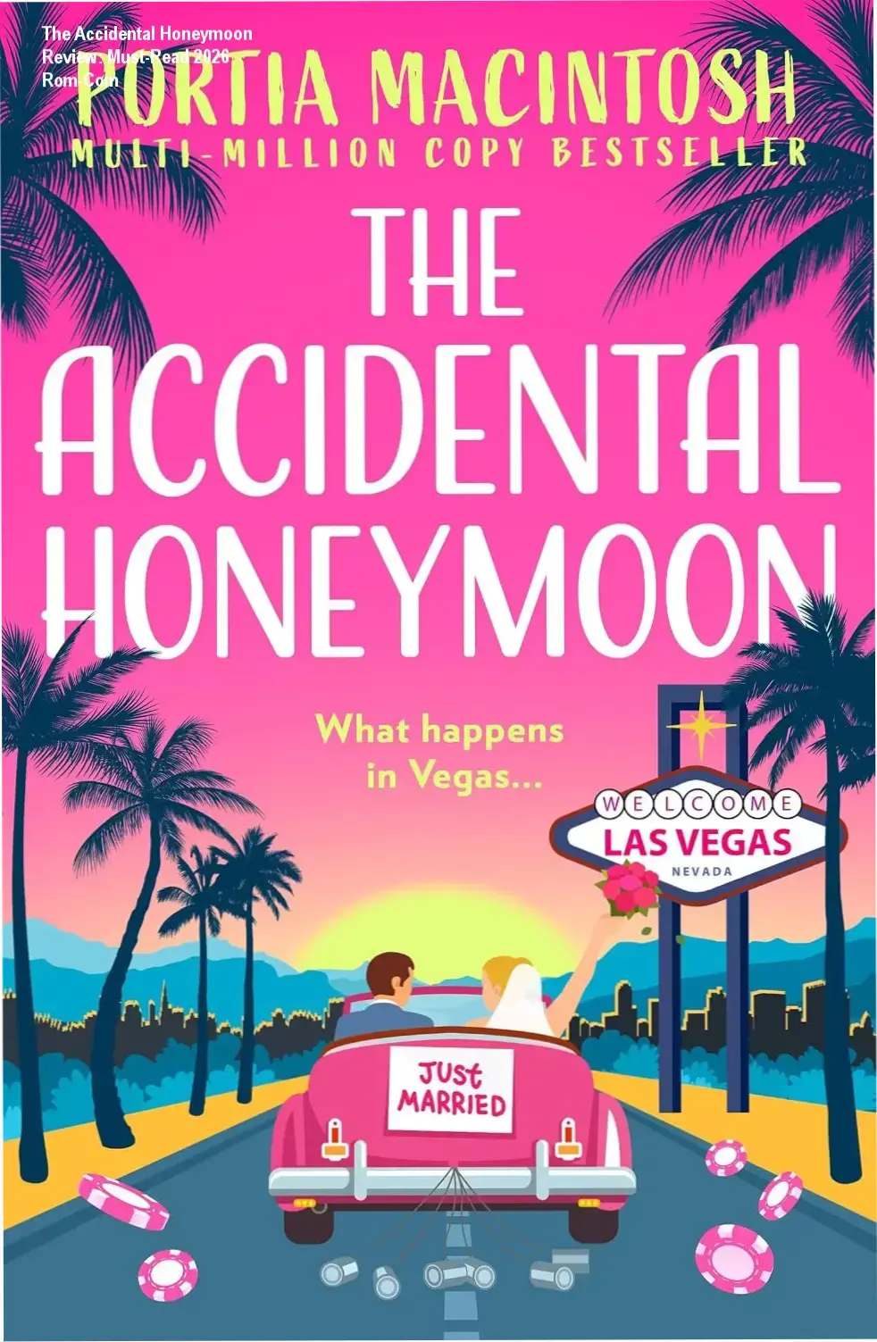 Cover of The Accidental Honeymoon ebook showing a comedic romance scene