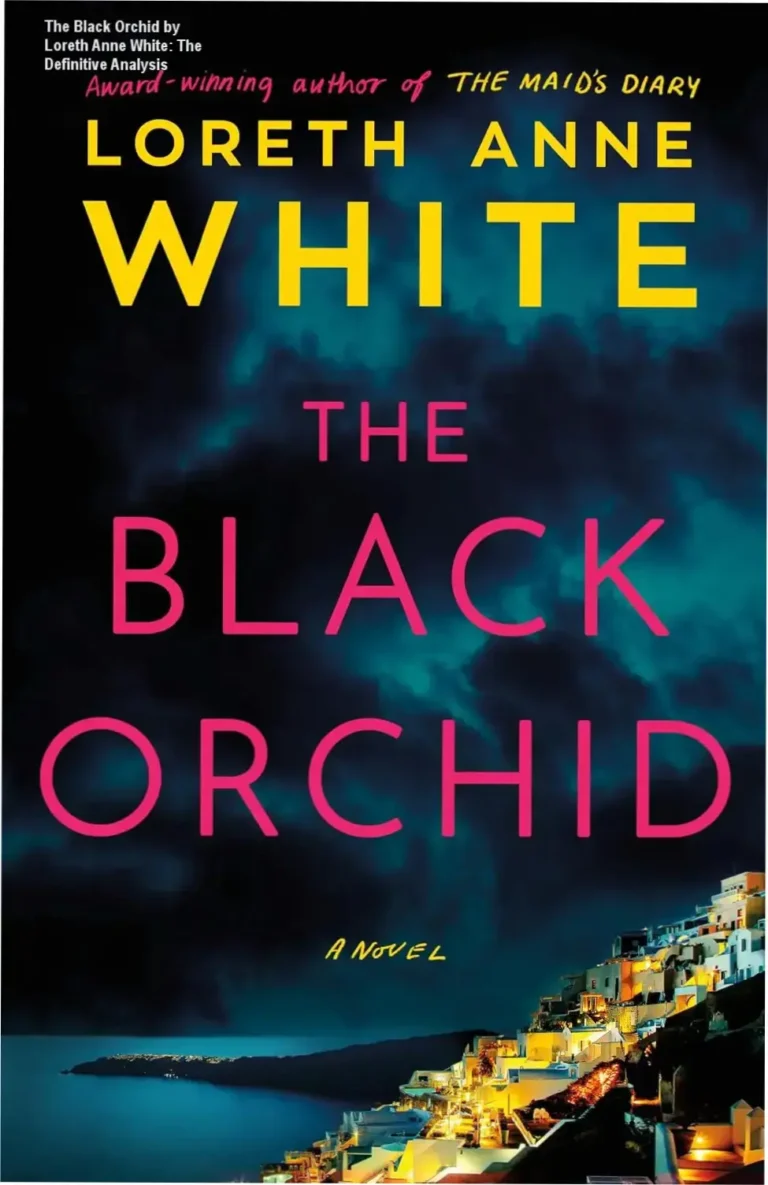 Book cover of The Black Orchid by Loreth Anne White, a mystery crime thriller