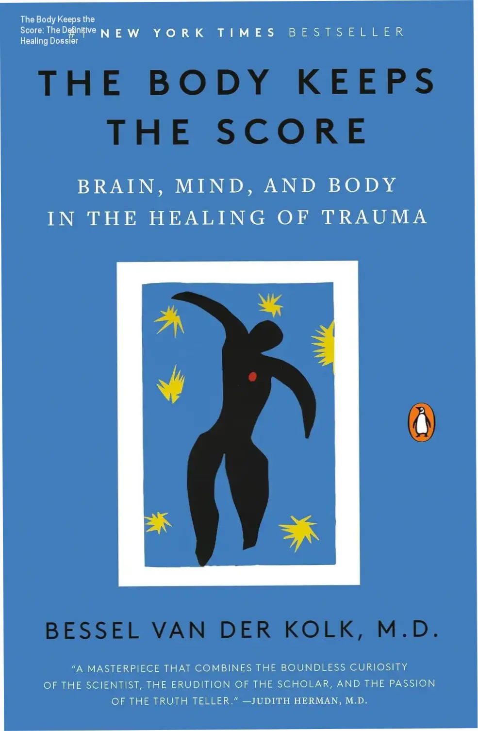 The Body Keeps the Score book cover focusing on the science of trauma and recovery