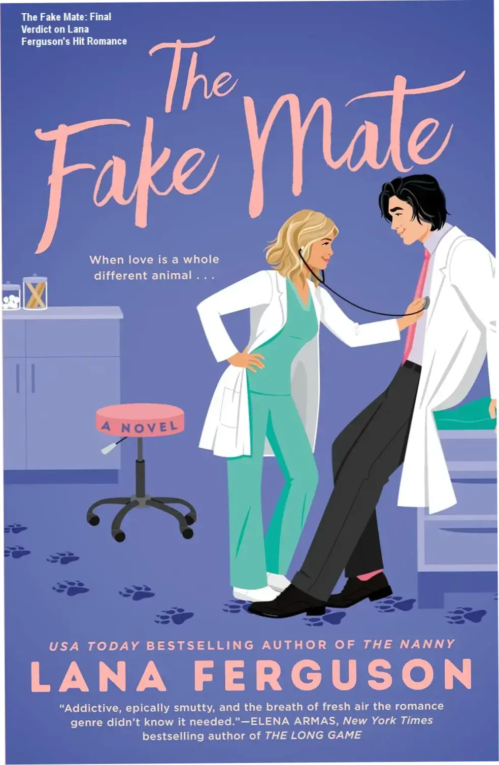 Cover of The Fake Mate ebook by Lana Ferguson featuring paranormal romance themes