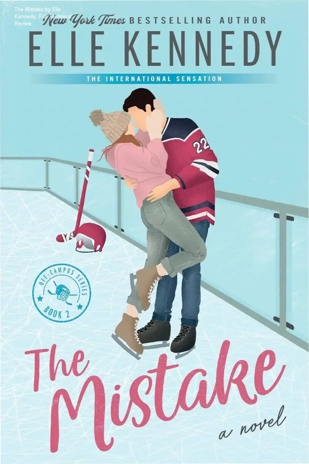 A digital reader displaying The Mistake by Elle Kennedy on a tablet device