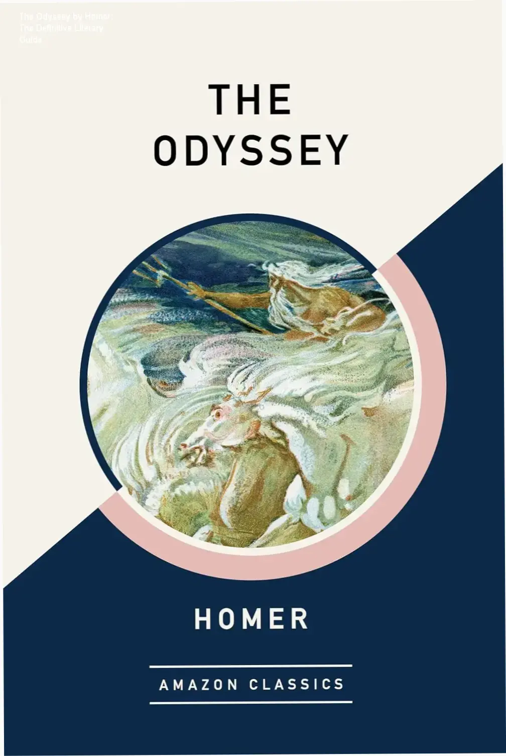 The Odyssey AmazonClassics Edition ebook cover showcasing Homer's epic journey