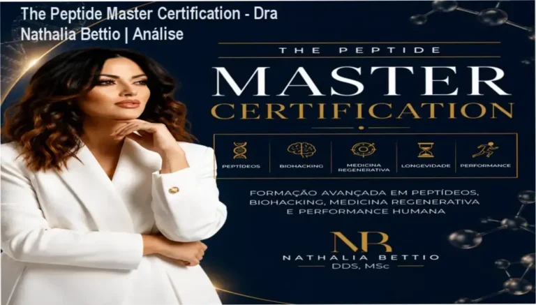 Certificação internacional em peptídeos pela Dra Nathalia Bettio para profissionais da saúde