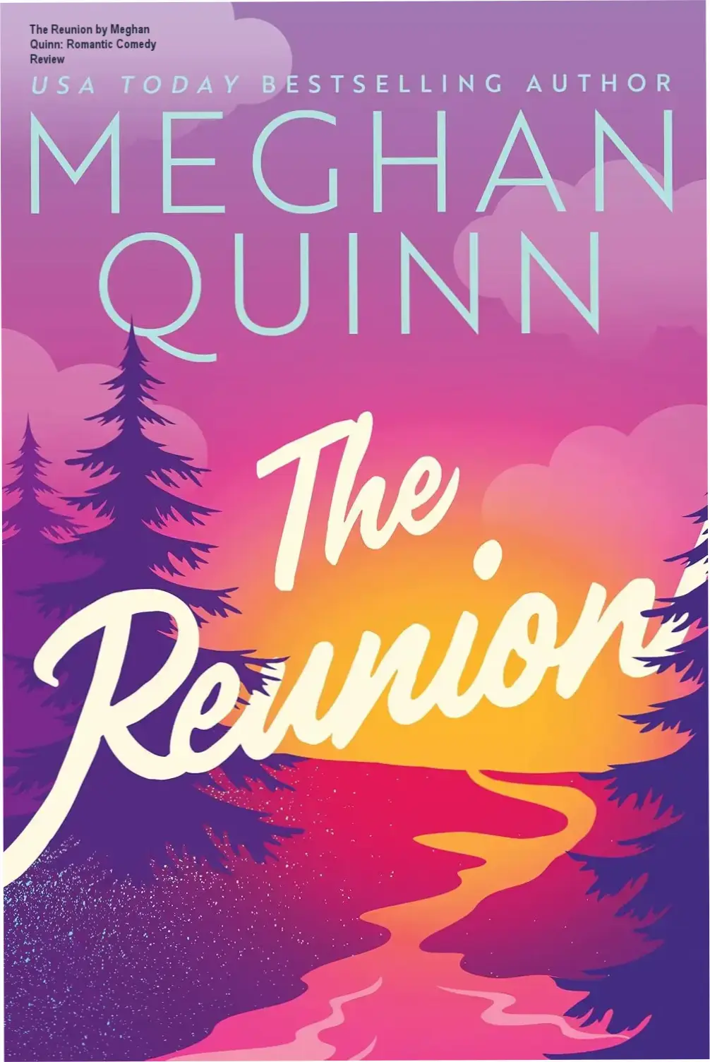 The Reunion by Meghan Quinn ebook cover featuring romantic comedy novel