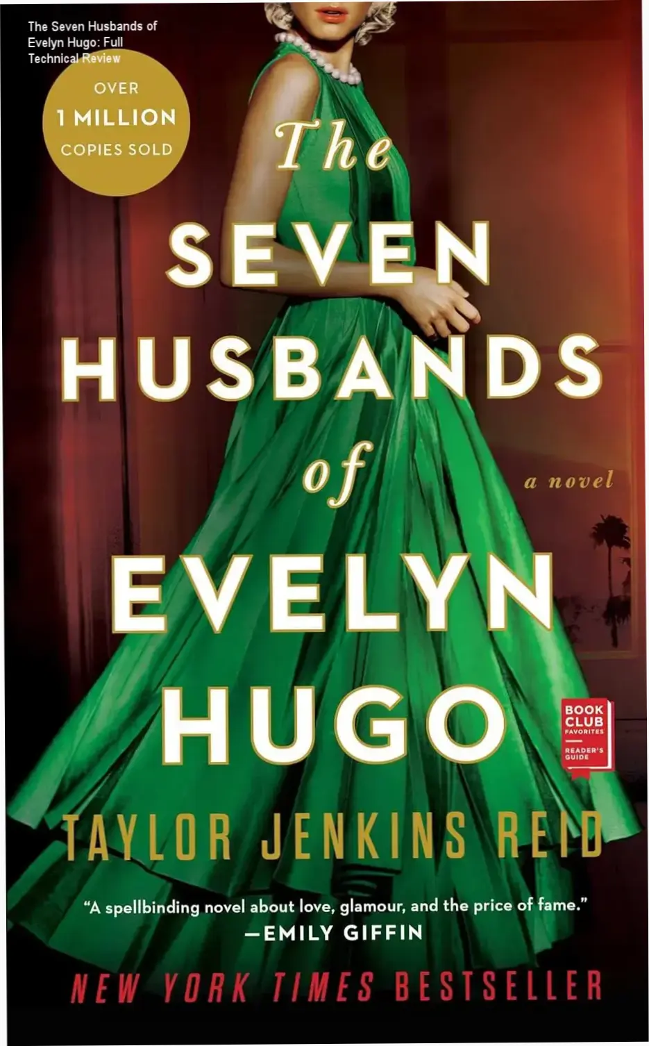 A cinematic representation of The Seven Husbands of Evelyn Hugo book cover and digital edition