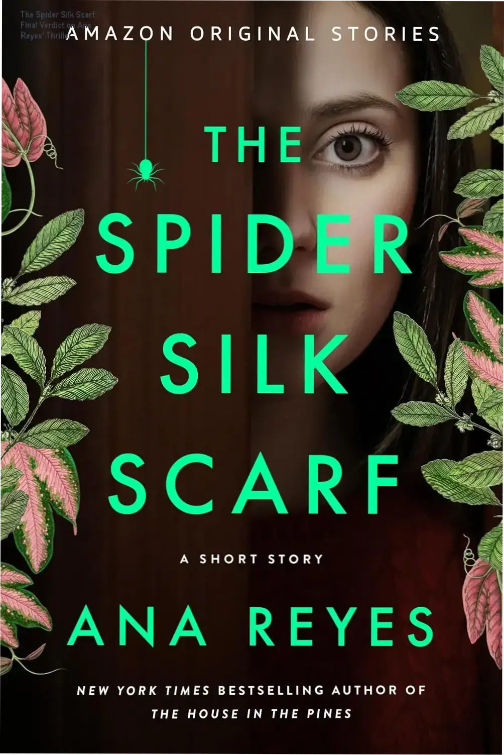 The Spider Silk Scarf ebook cover by Ana Reyes featuring a dark mystery theme