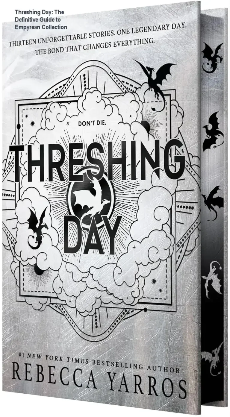 Deluxe hardcover edition of Threshing Day by Rebecca Yarros featuring dragon illustrations