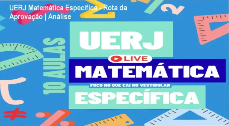 Estudante praticando matemática para o vestibular da UERJ com foco em resolução de questões específicas.