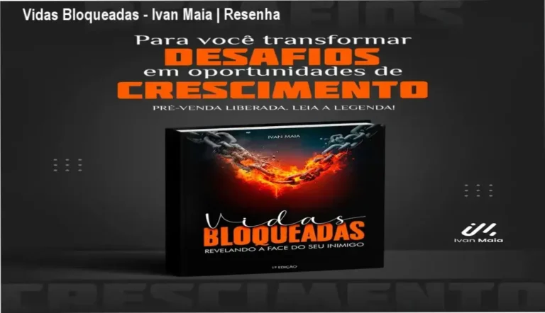 Capa do e-book Vidas Bloqueadas de Ivan Maia sobre autoconhecimento e bloqueios emocionais