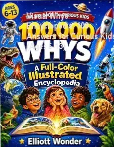 Visual Whys Encyclopedia paperback cover showing vibrant science illustrations for children