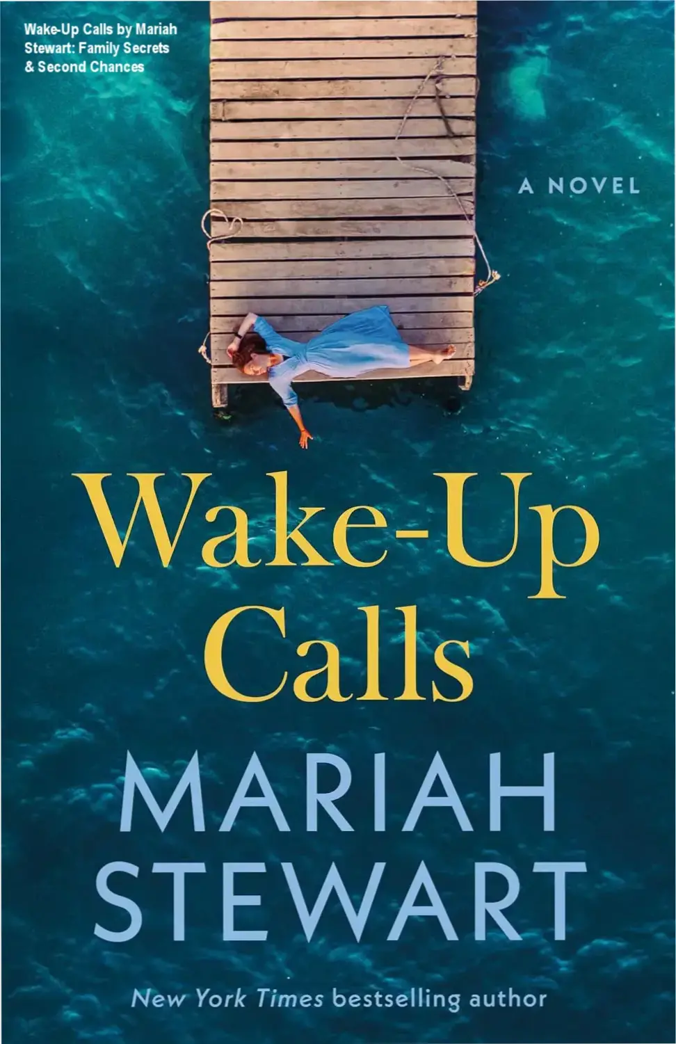 Cover of Wake-Up Calls by Mariah Stewart showing a rustic Maine campground setting
