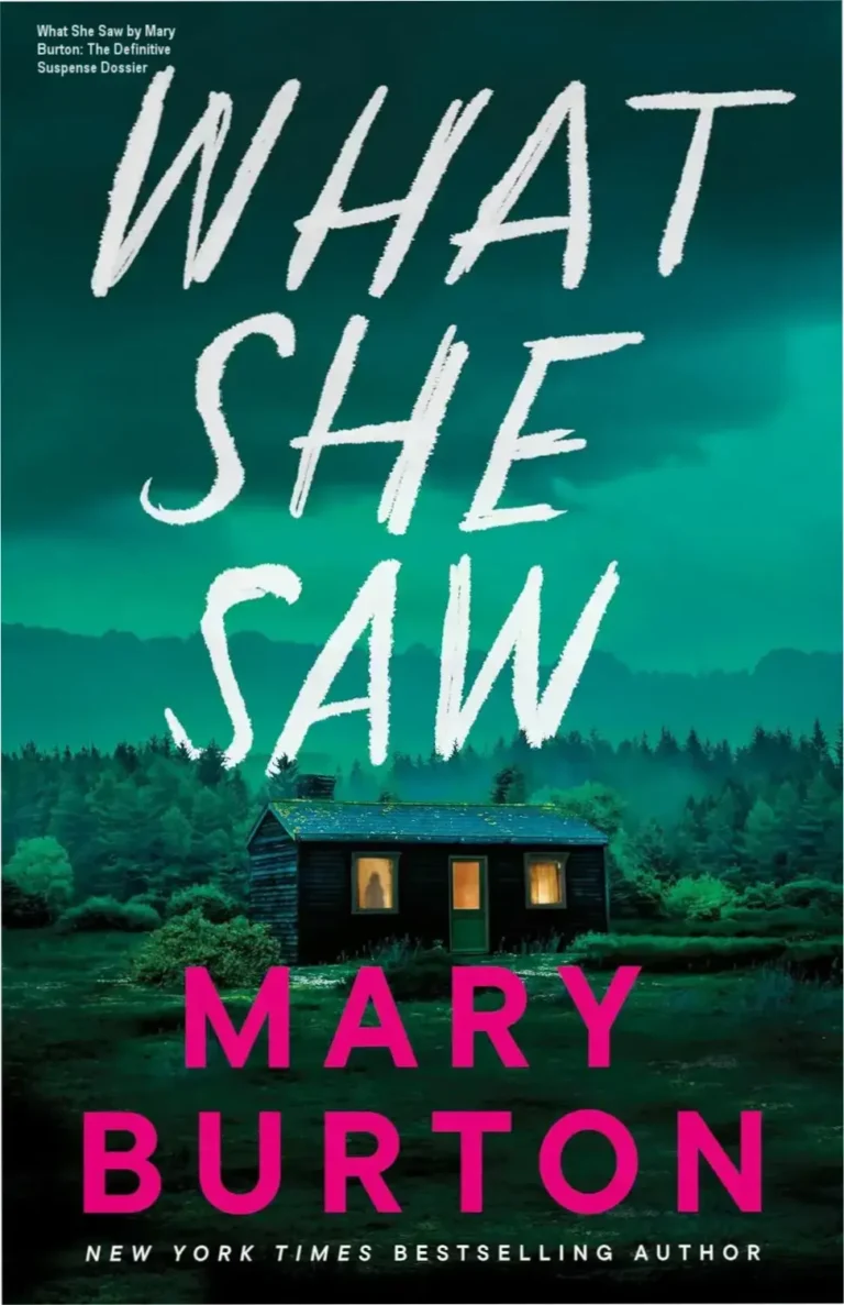 Book cover of What She Saw by Mary Burton, a chilling suspense novel about a cold case investigation