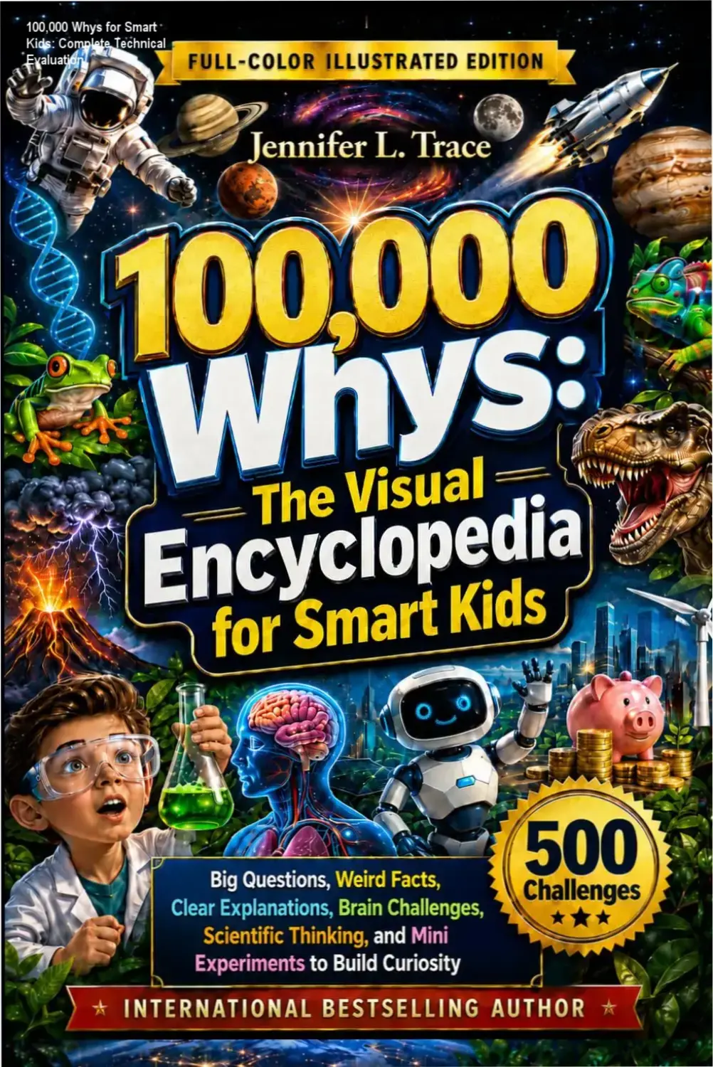 Cover of 100,000 Whys for Smart Kids visual encyclopedia for curious children