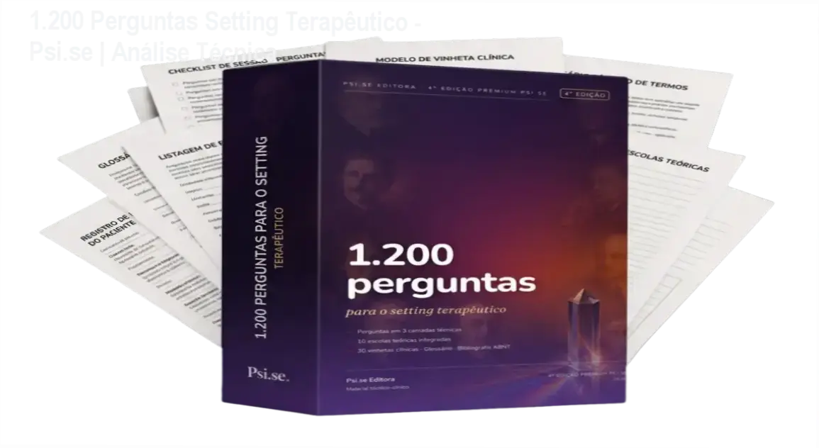 Capa do ebook 1.200 Perguntas para o Setting Terapêutico para psicólogos e psicanalistas