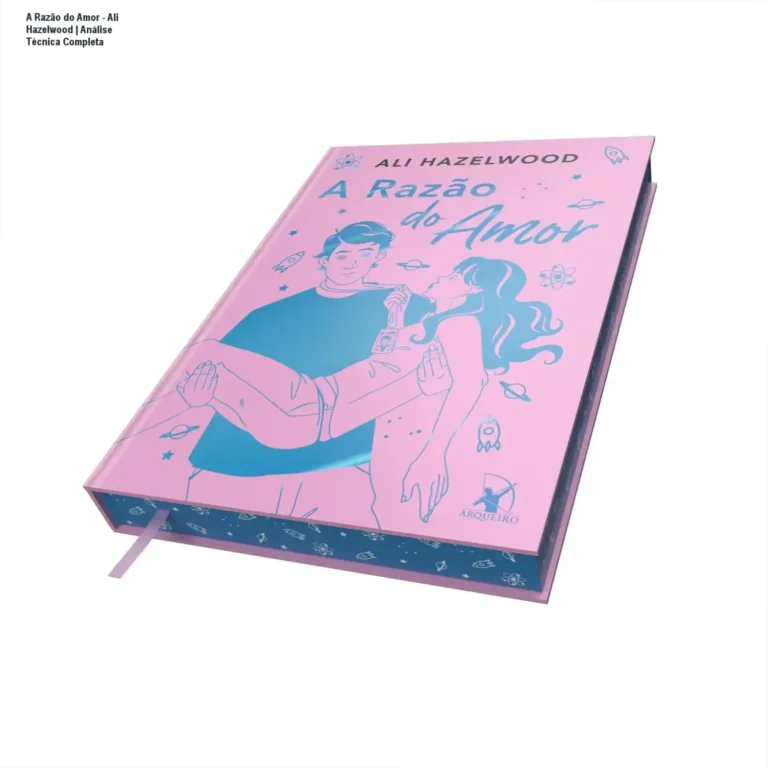 Capa dura da edição especial do livro A Razão do Amor de Ali Hazelwood com marcador exclusivo