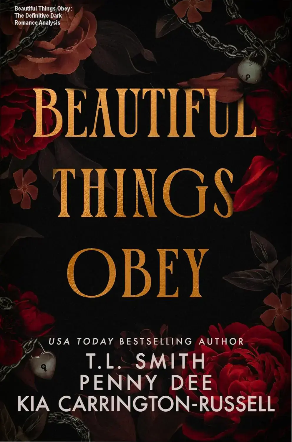 Digital cover of the dark romance novel Beautiful Things Obey