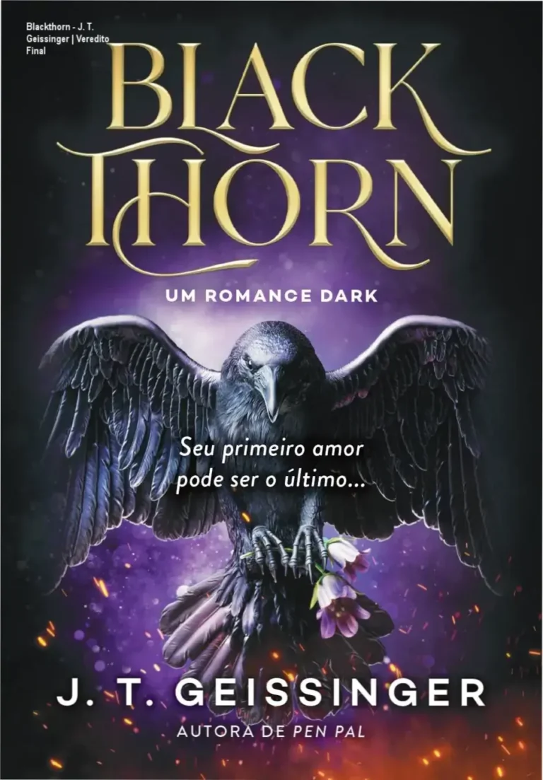 Capa do livro Blackthorn de J. T. Geissinger, exemplar de romance dark
