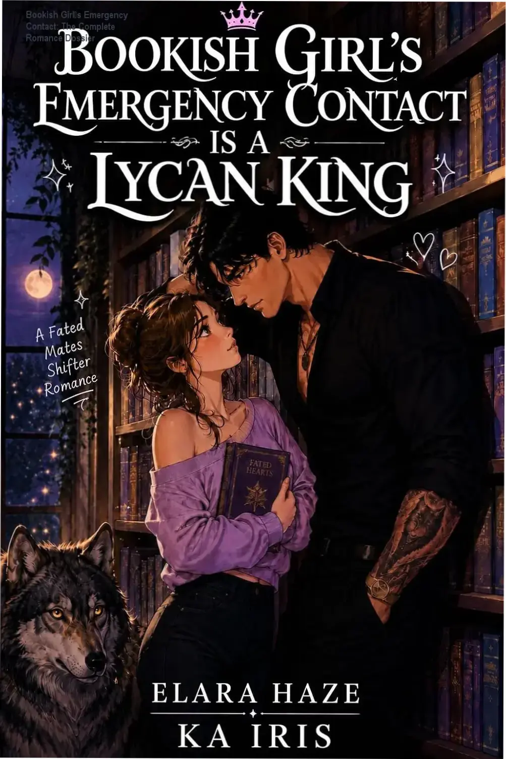 Bookish Girl’s Emergency Contact Is a Lycan King ebook cover and thematic elements
