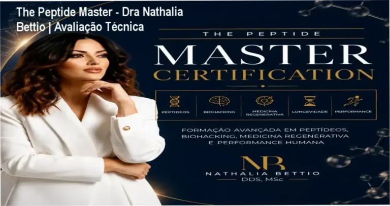 Certificação Internacional em Peptídeos da Dra. Nathalia Bettio para profissionais da saúde