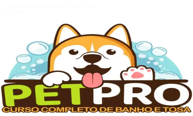 Profissional aplicando técnicas de banho e tosa canina seguindo o método PET PRO