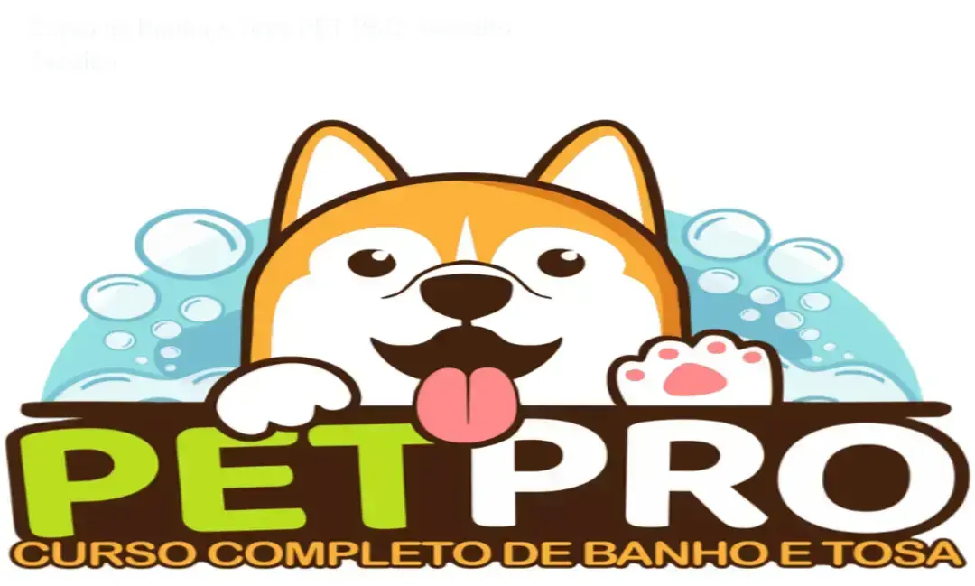 Profissional aplicando técnicas de banho e tosa canina seguindo o método PET PRO