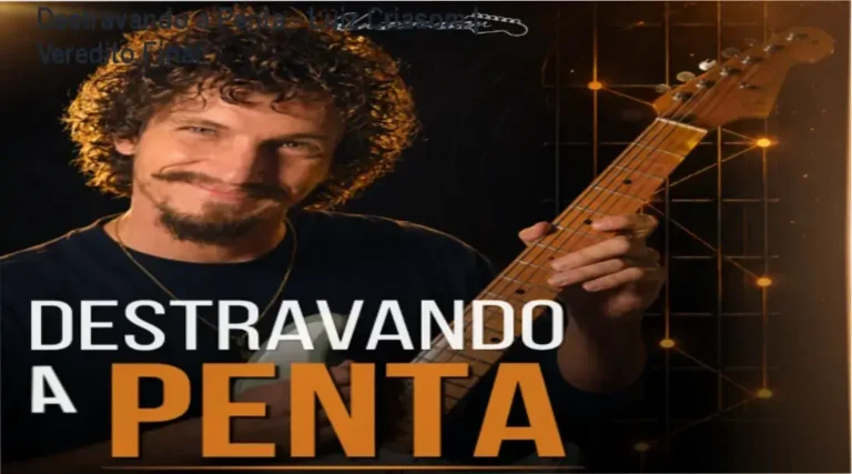 Interface do treinamento Destravando a Penta de Luiz Criasom para improvisação na guitarra