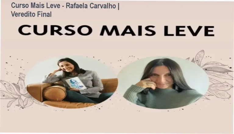 Representação do Curso Mais Leve de Rafaela Carvalho focado em reduzir o estresse materno