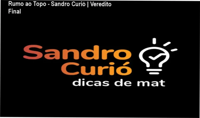 Material didático do curso Rumo ao Topo de Sandro Curió para estudantes