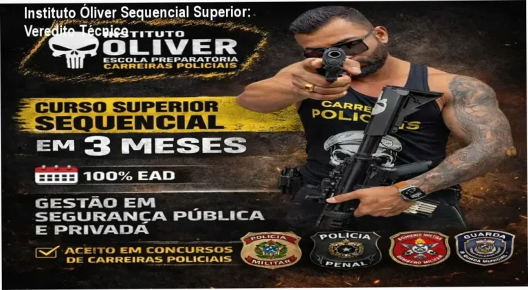 Certificado de curso superior sequencial do Instituto Óliver para concursos de segurança pública