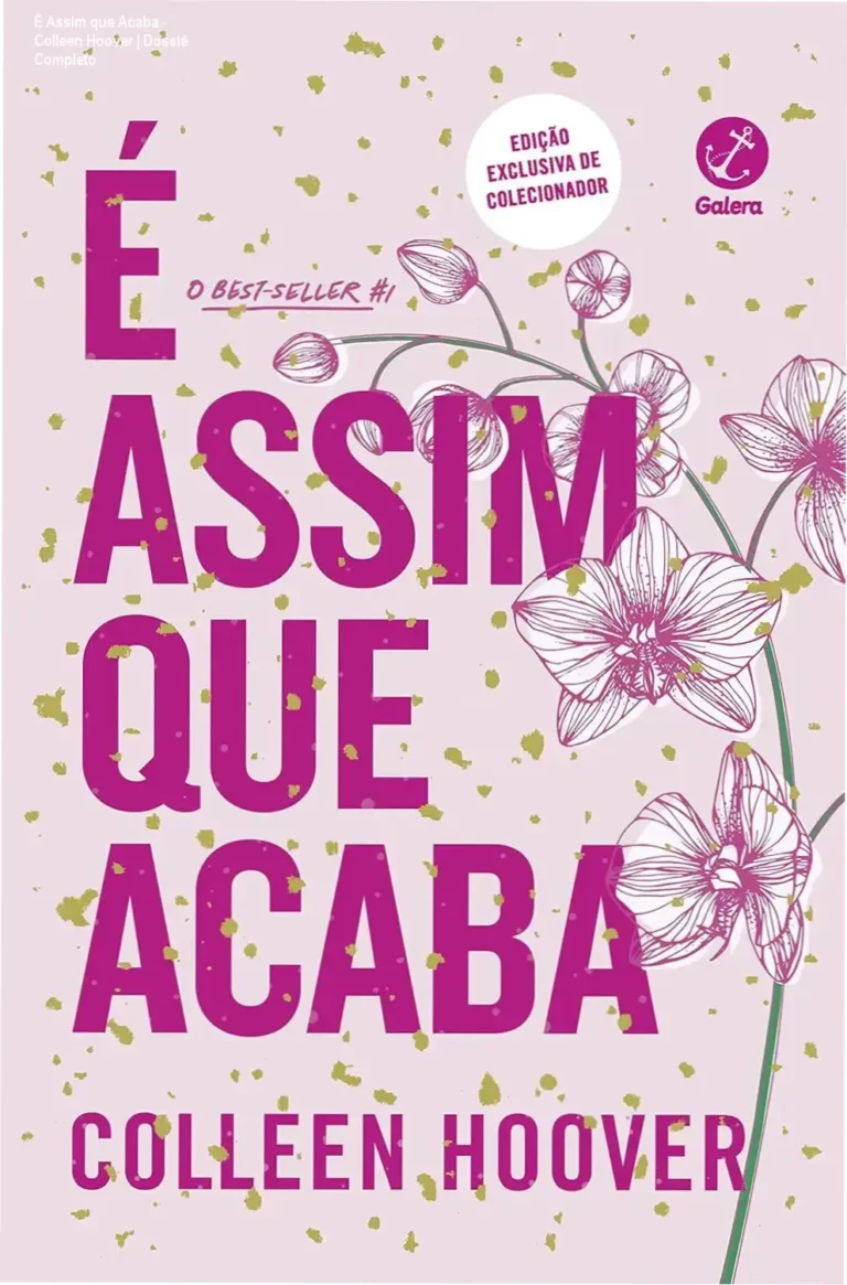 Capa do eBook É Assim que Acaba de Colleen Hoover em um dispositivo Kindle
